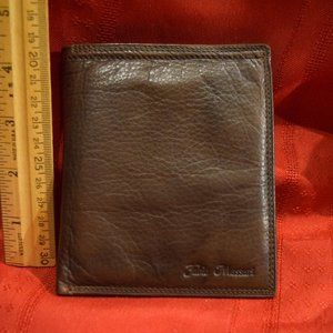 MEN'S MADE IN ITALY BROWN LEATHER CREDIT CARD WALLET